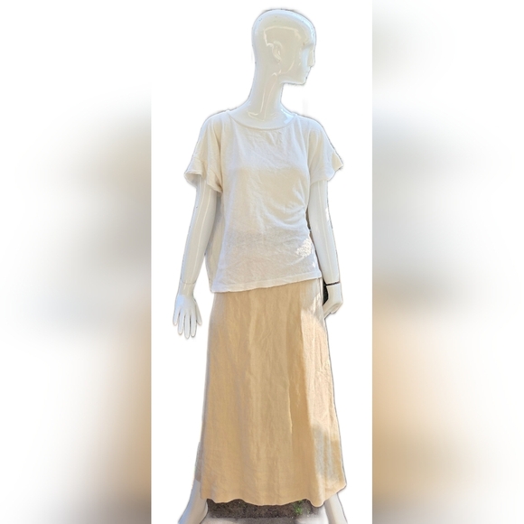 JUNGMAVEN WHITE COTTON TSHIRT WITH SIDE POCKETS LG. - Picture 8 of 13
